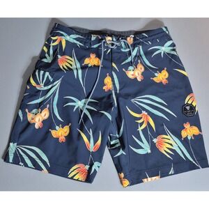 Vissla Shoots Board Shorts Mens 32 Swim Trunks Multicolored Print